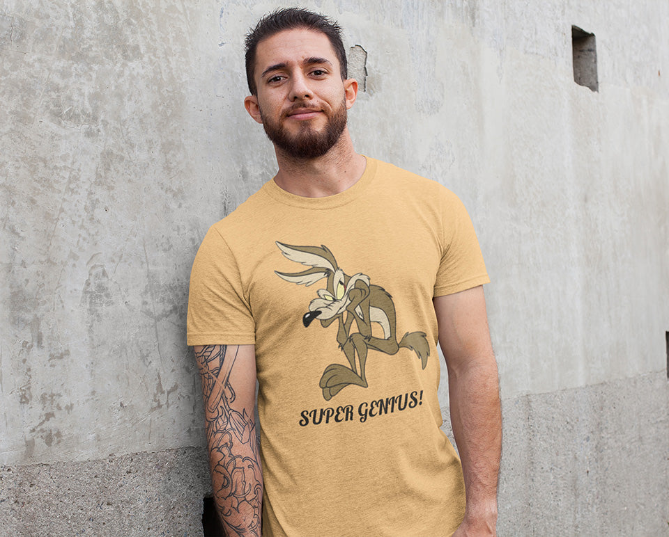 Road Runner and Wile E. Coyote T-Shirt: Looney Tunes Mens T-Shirt Road Runner and Wile E. Coyote T-Shirt: Looney Tunes Mens T-Shirt