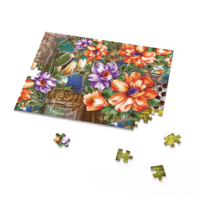 Colorful Multi-Effect Textile Design - Jigsaw Puzzle