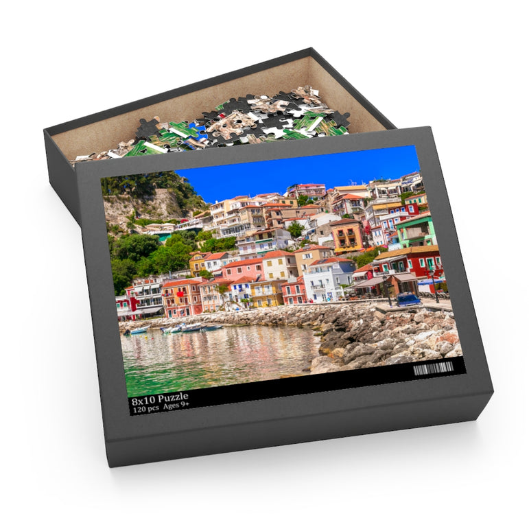 Coloful beautiful town Parga - Greece - Jigsaw Puzzle