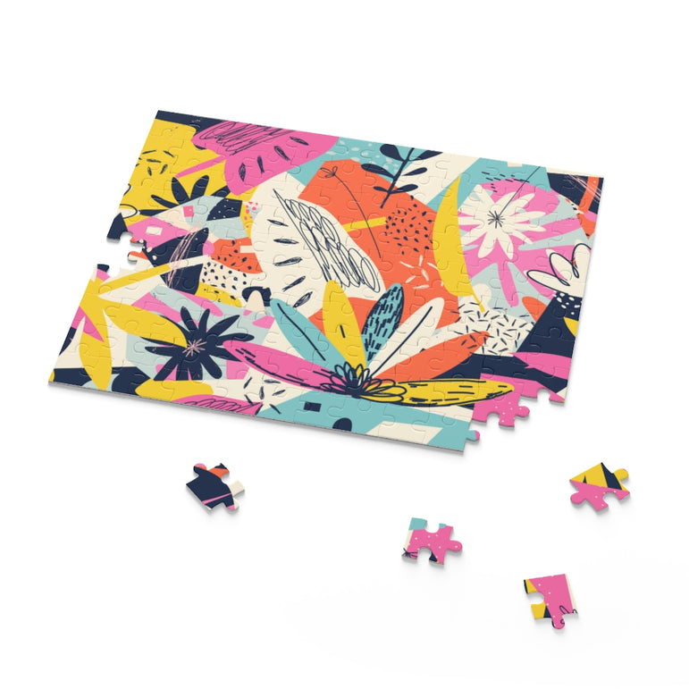 Modern exotic jungle plants - Collage - Jigsaw Puzzle