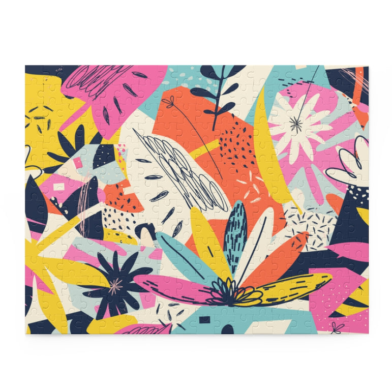 Modern exotic jungle plants - Collage - Jigsaw Puzzle