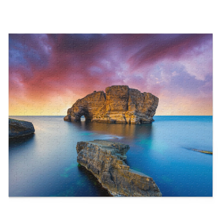 Coastal view with giant rocks - Jigsaw Puzzle