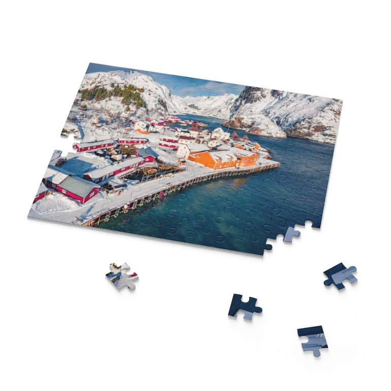 Norway, Europe - Morning scene of Lofoten Islands - Jigsaw Puzzle