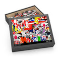 Collage - ripped torn advertisement posters - Jigsaw Puzzle