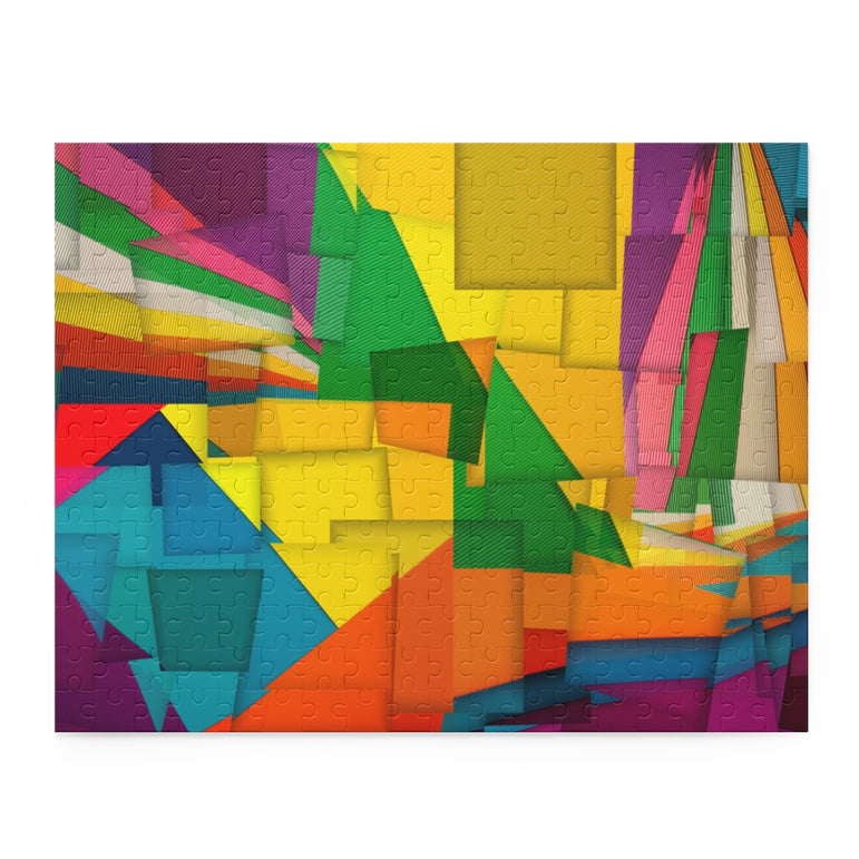 Abstract Corrugated Collage - Jigsaw Puzzle