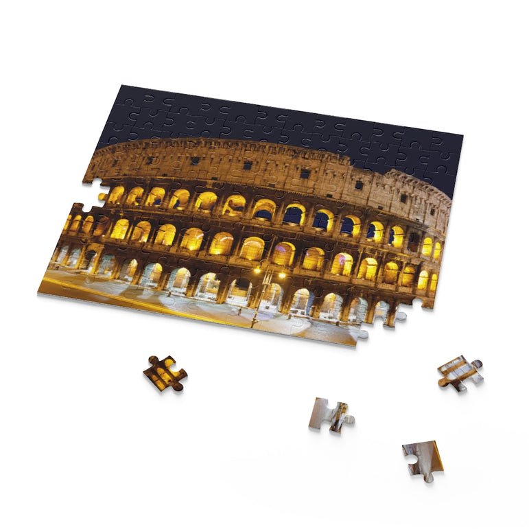 Rainy day - Colosseum in Rome, Italy - Jigsaw Puzzle