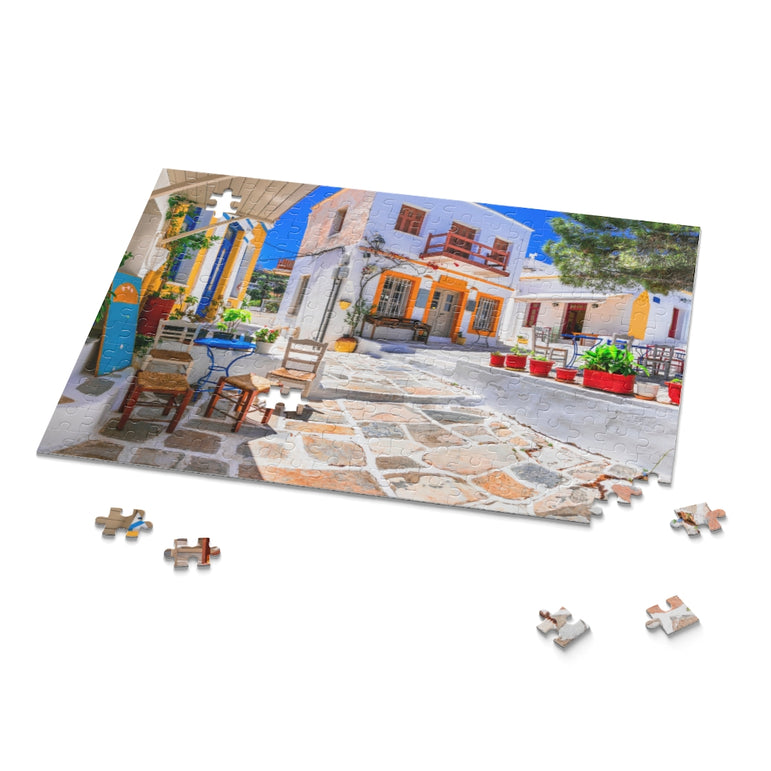 Greek village in Paros island, Greece - Jigsaw Puzzle