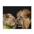 Lion Couple Intimate Love - Jigsaw Puzzle