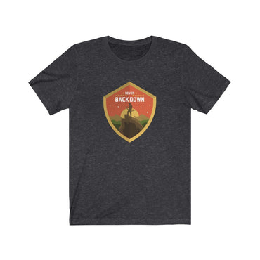 never back down t shirt