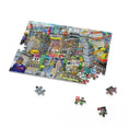 City Illustration Collage - Jigsaw Puzzle