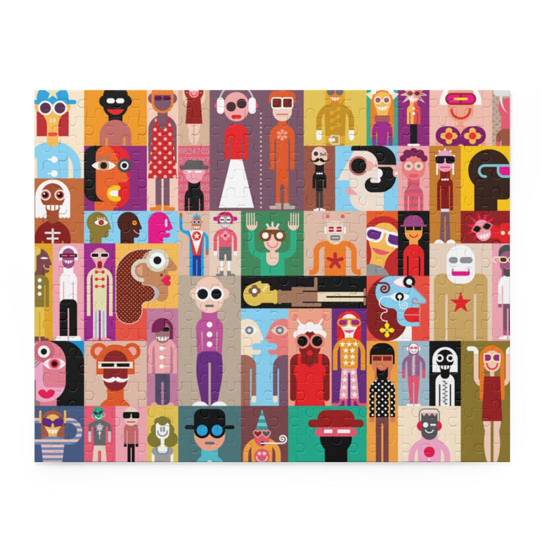 Large group of people - Art composition - Jigsaw Puzzle