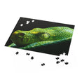 Green tree python - Pythonidae family - Australia - Jigsaw Puzzle