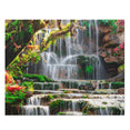 Waterfall concept, and motion waterfall on stone in Thailand - Jigsaw Puzzle