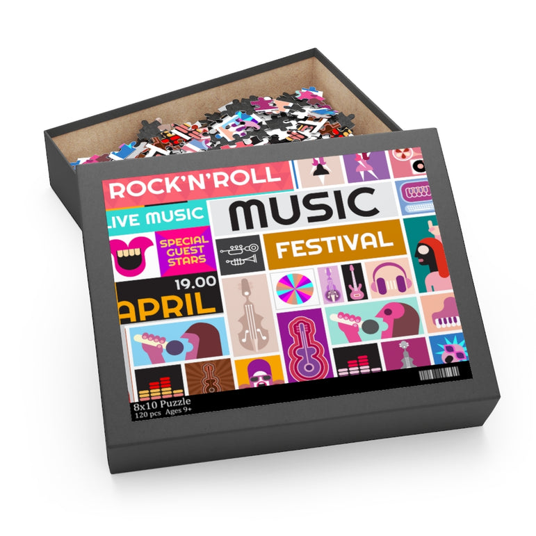 Rock Concert - Music festival Collage - Jigsaw Puzzle