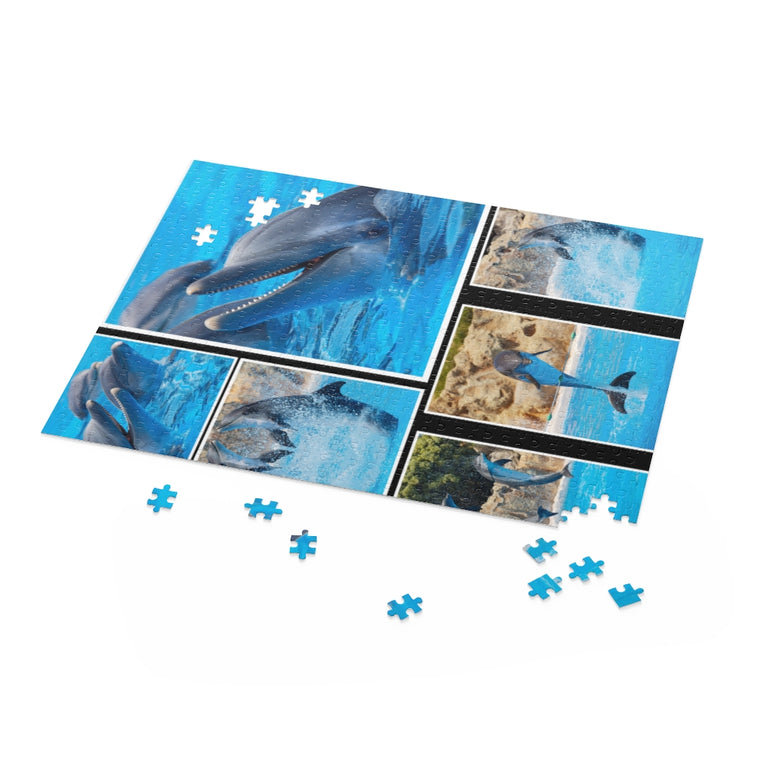 Collage - dolphins - jigsaw puzzle