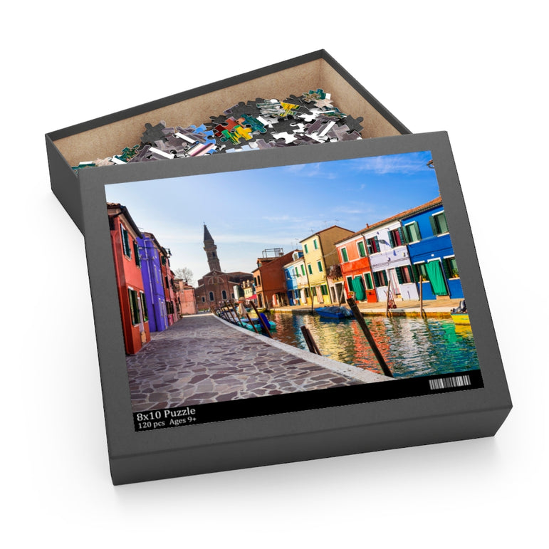 Traditional Fishing Town - Island near of Venice, Italy - Jigsaw Puzzle