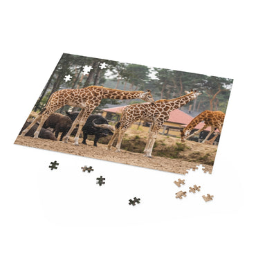 Giraffes in a safari park - Jigsaw Puzzle