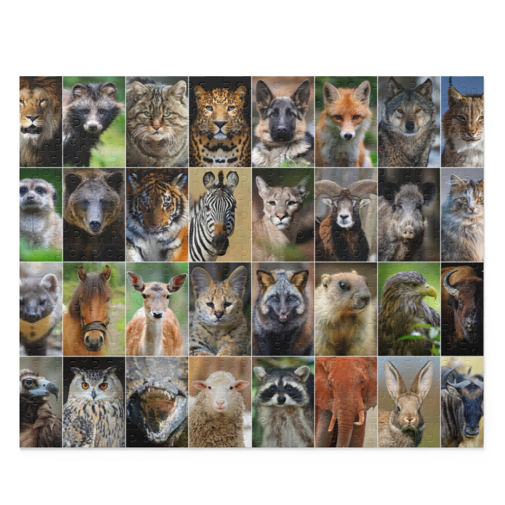 Close up collage of animals and birds - Jigsaw Puzzle