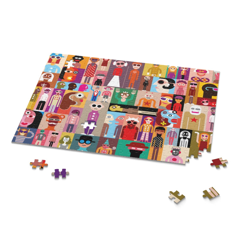 Large group of people - Art composition - Jigsaw Puzzle