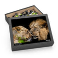 Lion Couple Intimate Love - Jigsaw Puzzle