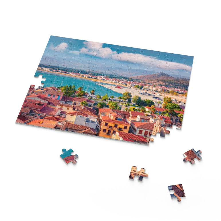 Summer cityscape - Peloponnese peninsula, Greece, Europe - Jigsaw Puzzle