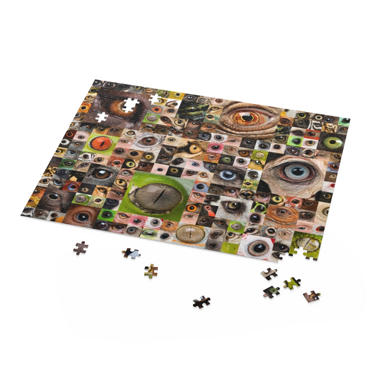 Patchwork of animals and human eyes - Jigsaw Puzzle