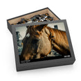 Brown horse, standing near Sea Shore - Jigsaw Puzzle