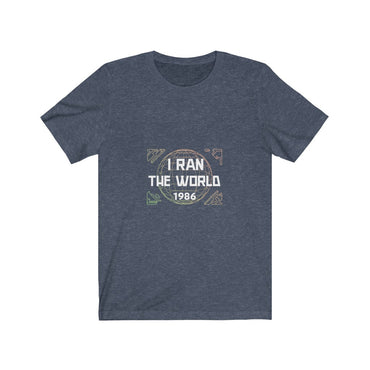 i ran the world 1986 t shirt