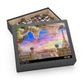 Eiffel Tower and Pink Sunset - Jigsaw Puzzle