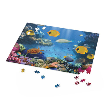 Underwater world, fish, sea, ocean, yellow fish - Jigsaw Puzzle