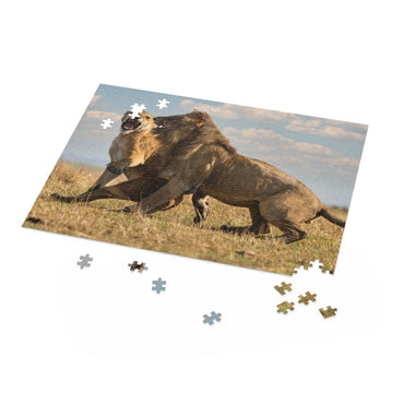 Lions in the plains of Tanzania - Jigsaw Puzzle