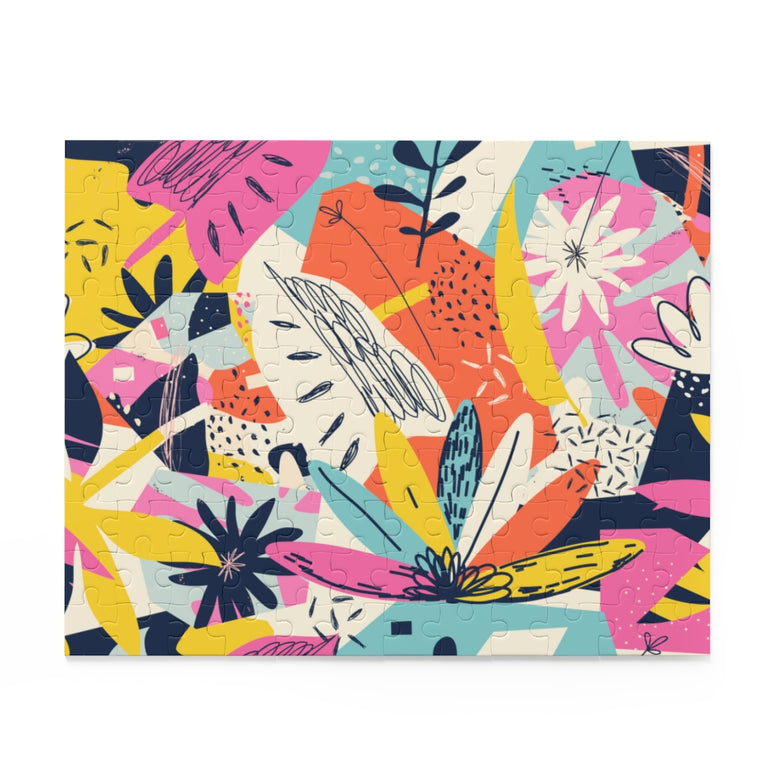 Modern exotic jungle plants - Collage - Jigsaw Puzzle