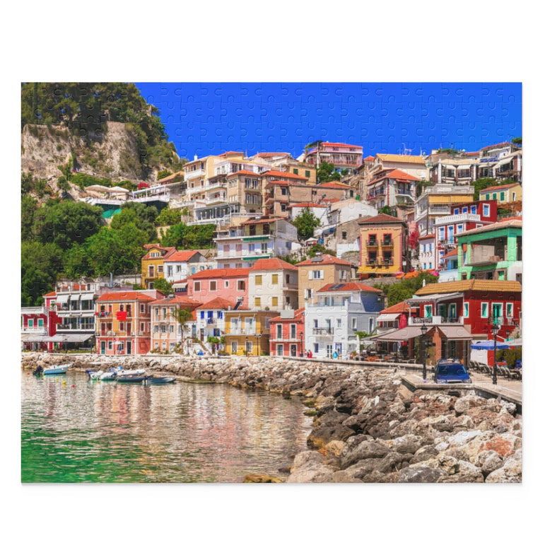 Coloful beautiful town Parga - Greece - Jigsaw Puzzle