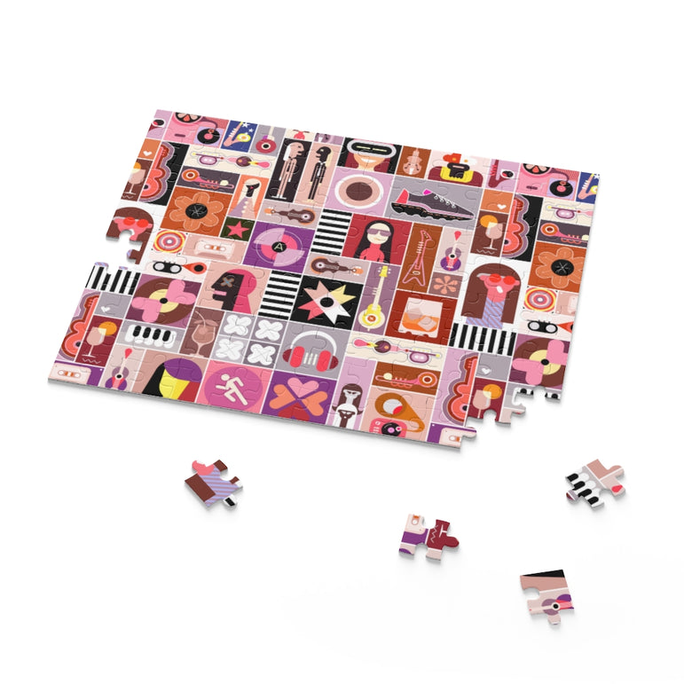 Pop art graphic Collage - Jigsaw Puzzle