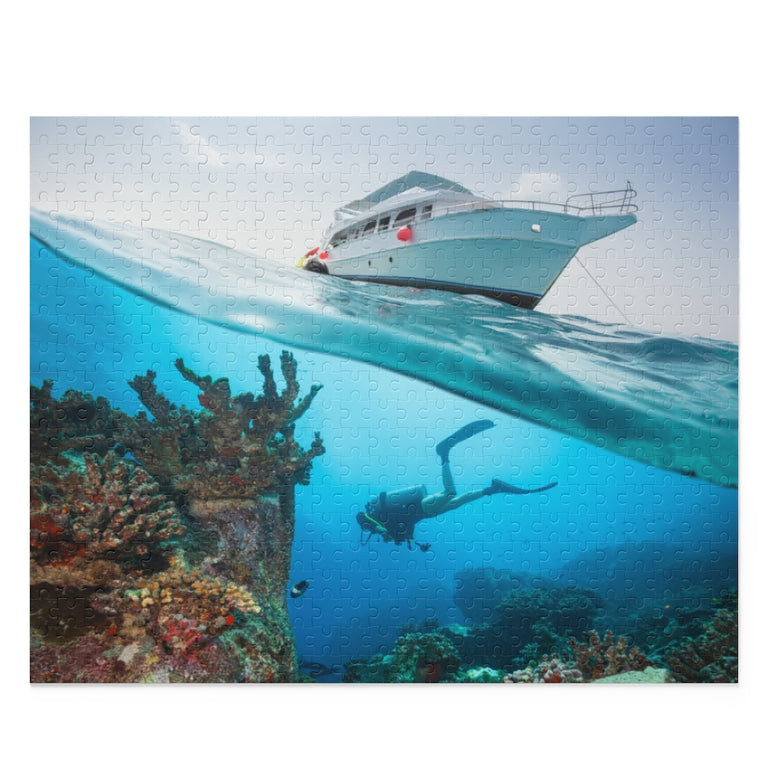 Safari yacht - Underwater fauna, flora and marine life - Jigsaw Puzzle