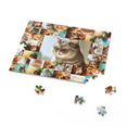 Cats - Collage - Center is British Shorthair cat - Jigsaw Puzzle