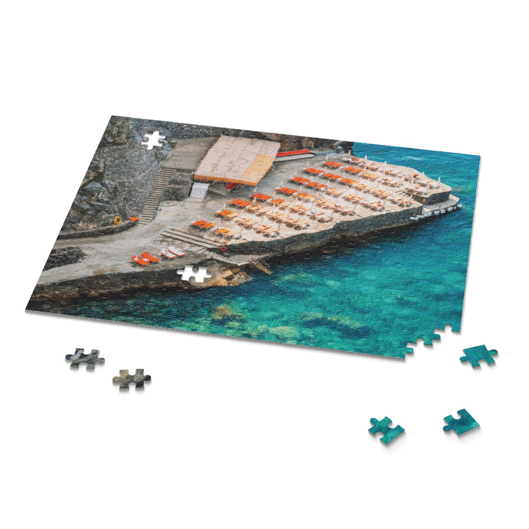 Positano Beach, Amalfi Coast in Italy - Jigsaw Puzzle