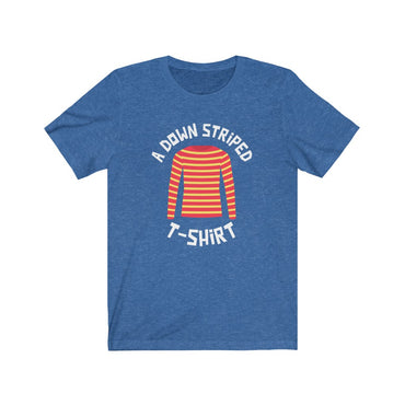 down striped t shirt