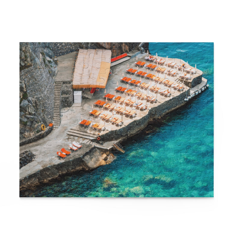 Positano Beach, Amalfi Coast in Italy - Jigsaw Puzzle