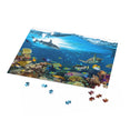 Underwater - coral reef wildlife with shark, turtle - Jigsaw Puzzle