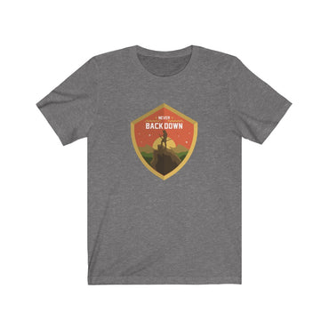 never back down t shirt