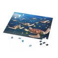 A vibrant underwater - turtles and fish - Jigsaw Puzzle