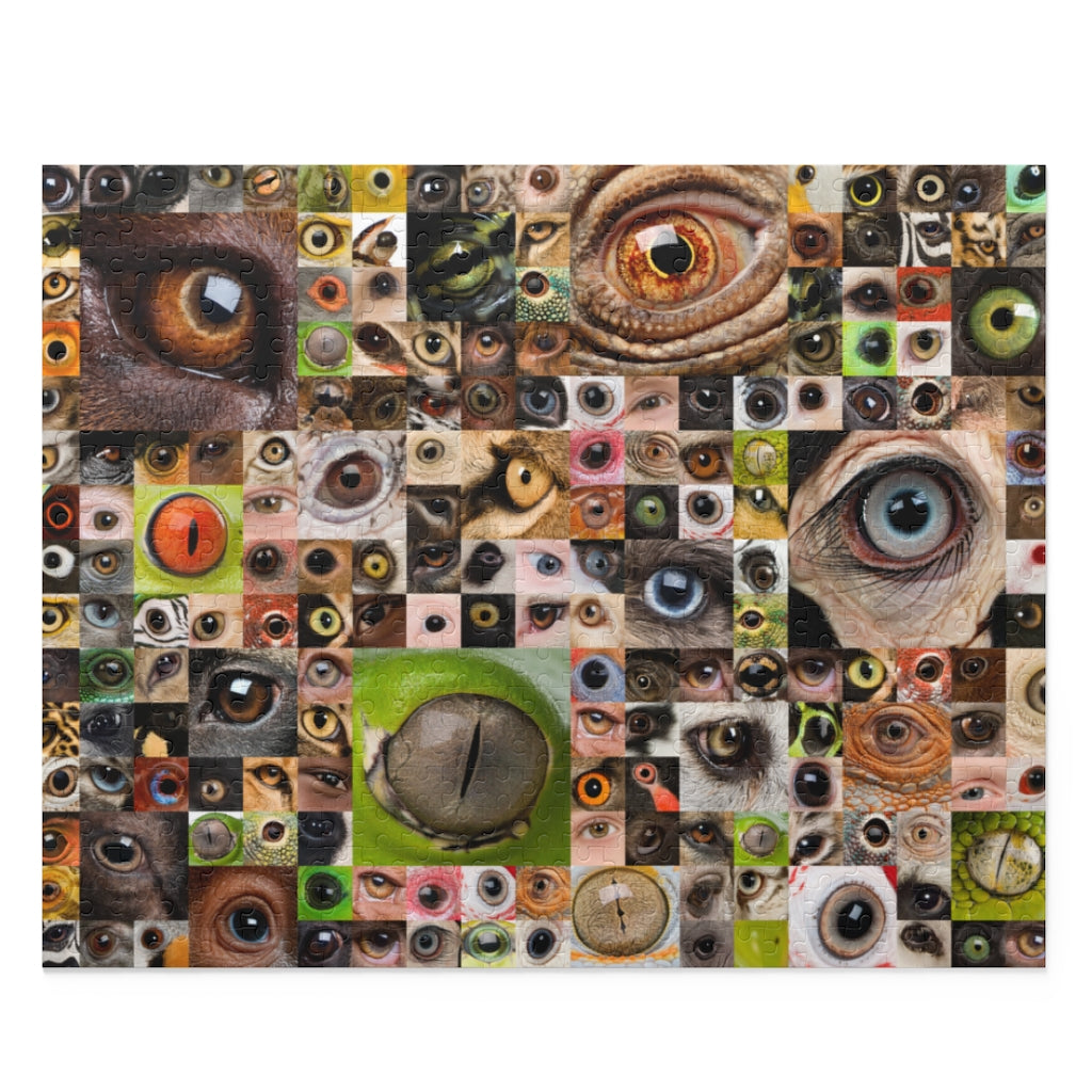 Patchwork of animals and human eyes - Jigsaw Puzzle