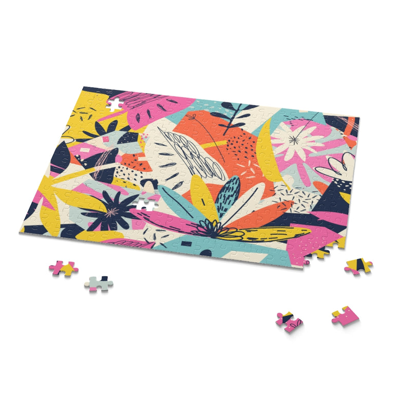 Modern exotic jungle plants - Collage - Jigsaw Puzzle