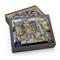 City Illustration Collage - Jigsaw Puzzle