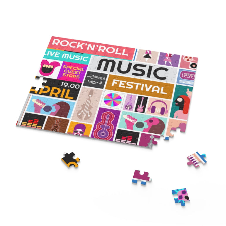 Rock Concert - Music festival Collage - Jigsaw Puzzle
