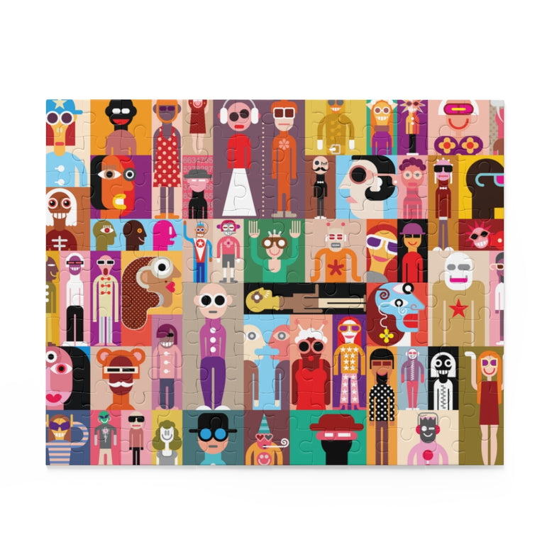 Large group of people - Art composition - Jigsaw Puzzle