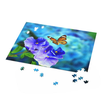 Butterfly on flowers - Jigsaw Puzzle