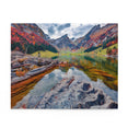 Autumn of Swiss Alps - Seealpsee lake - Switzerland - Jigsaw Puzzle