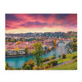 Autumn Sunset in Switzerland, Aare River, Europe - Jigsaw Puzzle